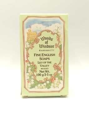 1992 Woods of Windsor Lily of the Valley Fine English Soap 3.5 oz England